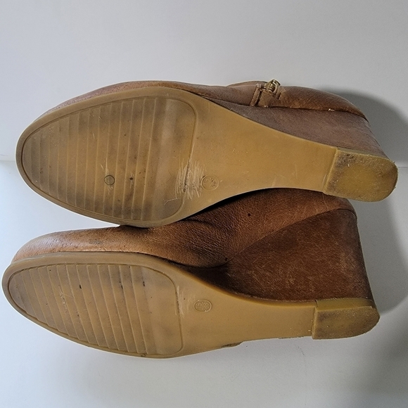 Chinese Laundry VERY BEST Women's Platform Wedges Distressed Ankle Boots Sz 7.5 - Picture 7 of 9